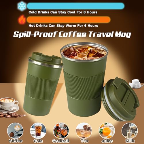 Vacuum Insulated Stainless Steel Travel Coffee Mug