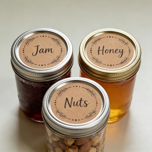 500 Pcs 2" Canning Labels for Jar and Lids (500 Count)