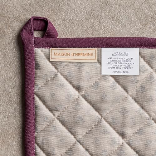 100% Cotton Oven Mitt & Pot Holder Set