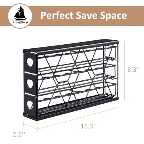 K Cup Holder Drawer 3 Tier Coffee Pod Holder for K Pod Save Space Countertop Kitchen (3 Count)