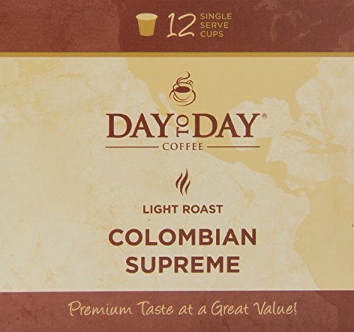 Day To Day Colombian Supreme Light Roast Single Serve Coffee Pods (72 Count)