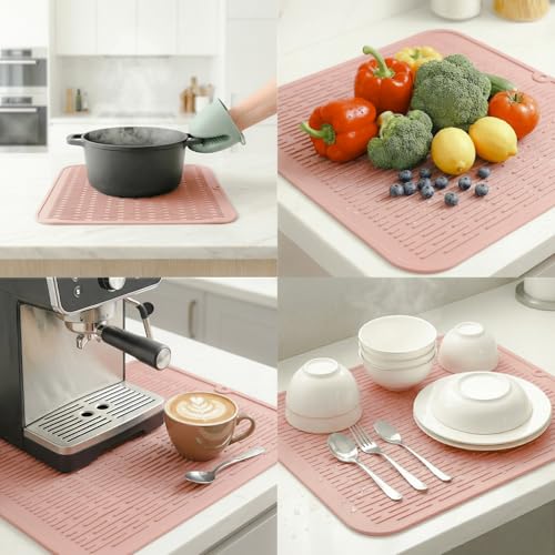 Silicone Dish Drying Mat for Multiple Usage