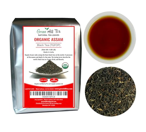 Assam TGFOP Black Tea with Tippy Flowery Malty Premium Black Tea Loose Leave Tea 1 LB (16 Ounce)