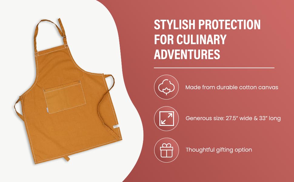 Cotton Solid Aprons for Women with Pocket