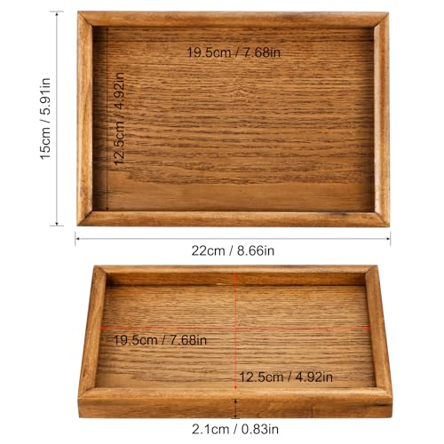Wood Serving Tray 9x6 Inch Outer Base