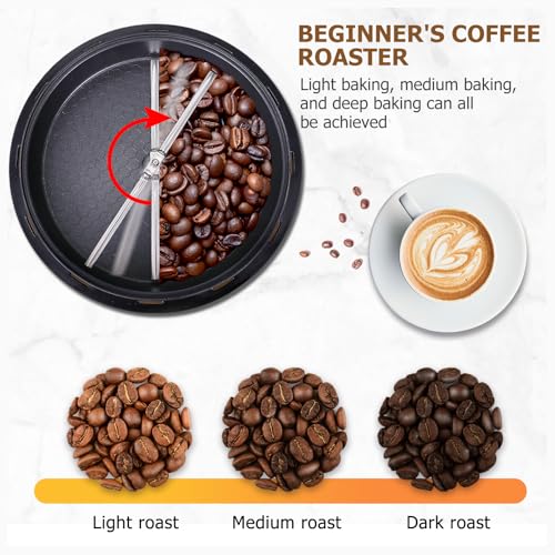 Electric Coffee Bean Roaster Machine for Home Use