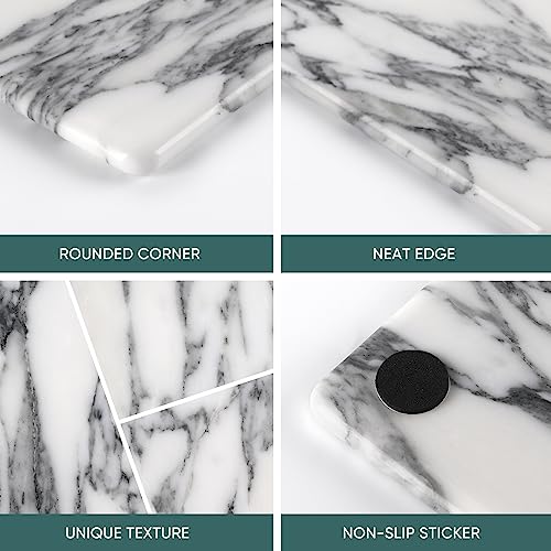 Italian Natural Marble Cutting Board for Kitchen Pastry Bread Macaron Display