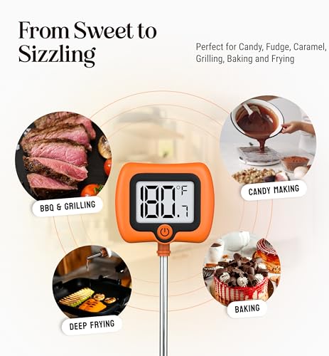Digital Candy Thermometer with Pot Clip
