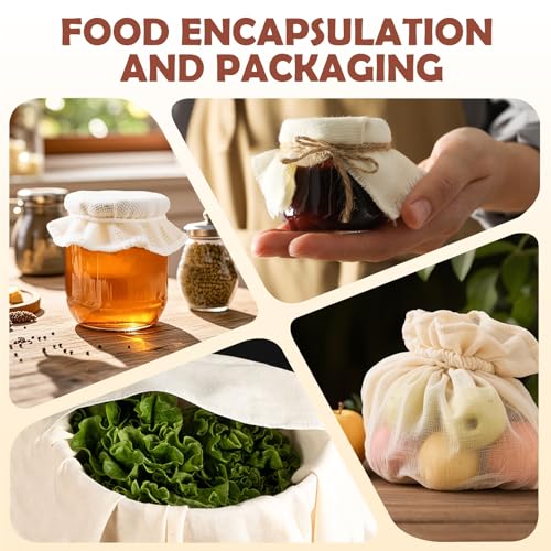 20Pcs Unbleached Cheese Cloths for Straining 20x20Inch Reusable Value Pack