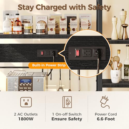 Large Bakers Rack with Power Outlets