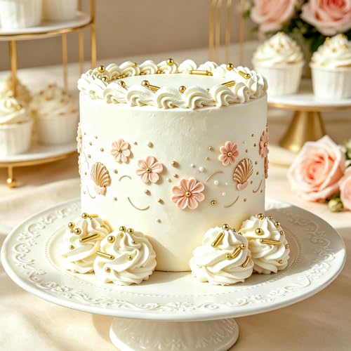 Gold Pearl Rods Sprinkles for Cake Decorating (5.29 Ounce)