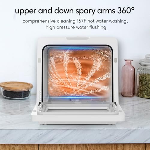 Countertop Dishwasher Water Tank 10 Programs Baby Care Mode Hot Air Drying