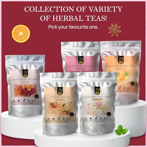 Tealeaf & Co. Orange Ginger Mint Tea Blended with Fresh Herbs and Spices (7.055 Ounce)