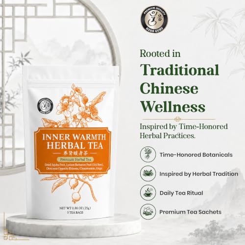 Inner Warming Comfort & Daily Vitality Traditional Chinese Herbal Tea for Modern Wellness (5 Count)