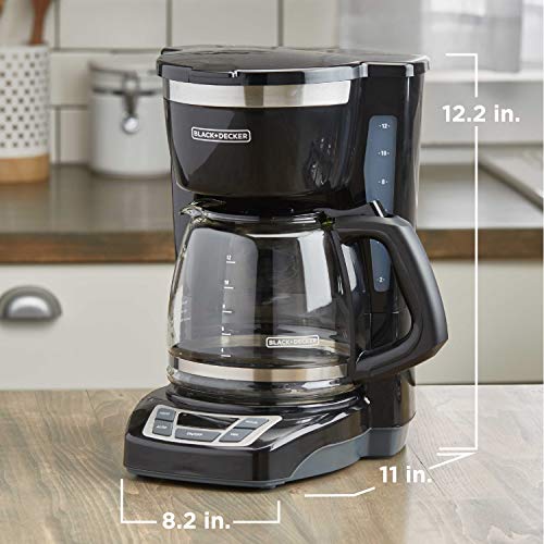 12 Cup Drip Coffee Maker with Vortex Brewing