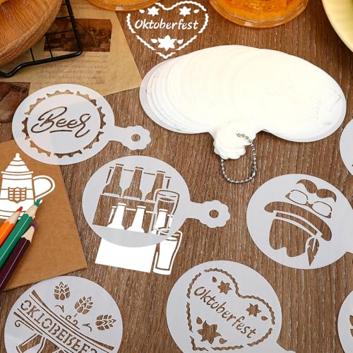 36 Pieces Oktoberfest Cookie Cake Stencils (36 Count)