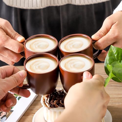 Stackable Porcelain Mini Espresso Cups and Saucers Set of 6 (6 Count)