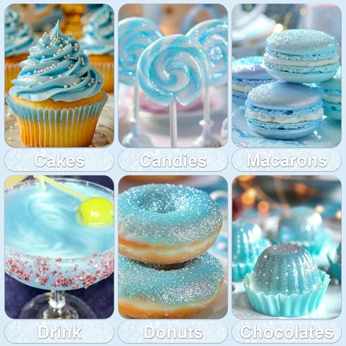 Iridescent Blue Edible Glitter