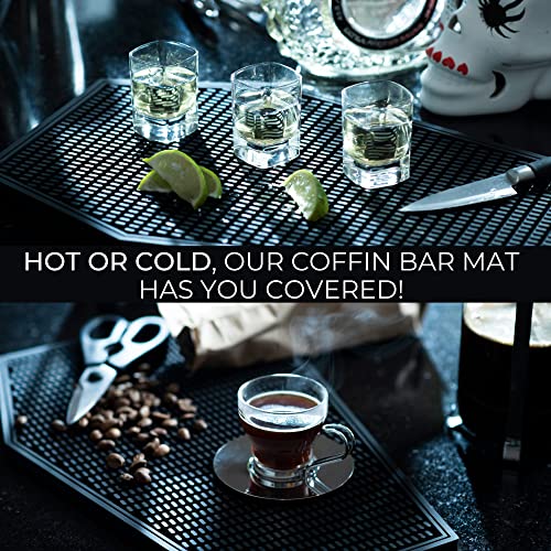 Coffin Coffee Bar Mat 17x11in