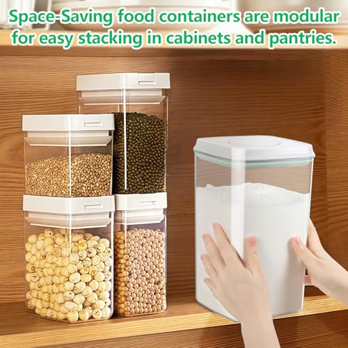4.2 Qt Airtight Flour Rice Storage Container with Pop