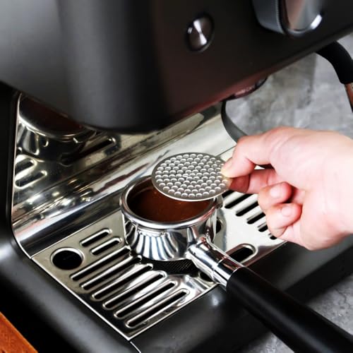 Puck Screen Reusable Mesh Coffee Filter for Espresso Portafilter Basket with Silent Puck Screen Ejector Coffee Grounds Remover Knock