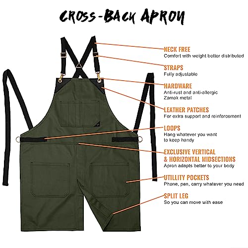 Cross Back Chef Apron