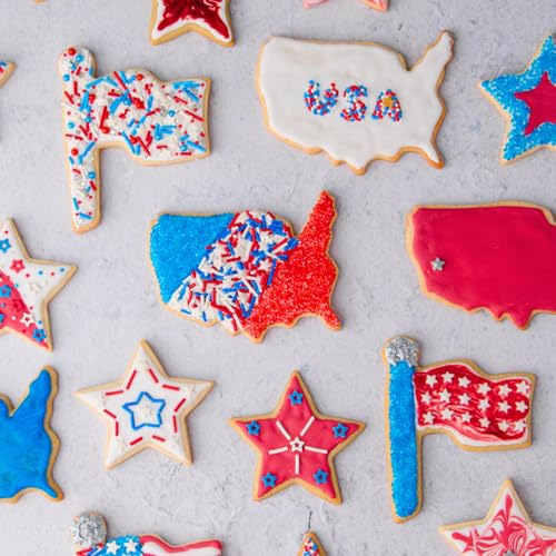 4th of July Sprinkles 6 Cell Jar (6.07 Ounce)