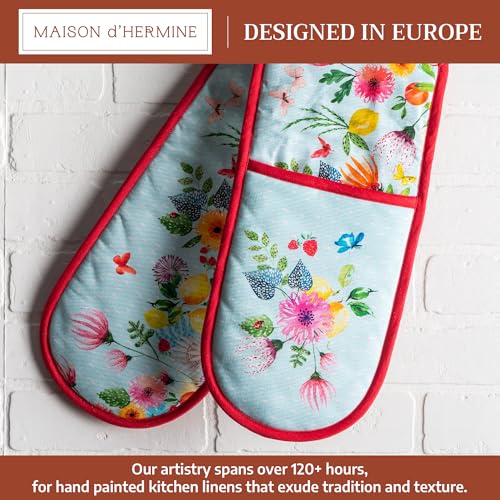 Double Oven Mitts 100% Cotton Double Oven Glove
