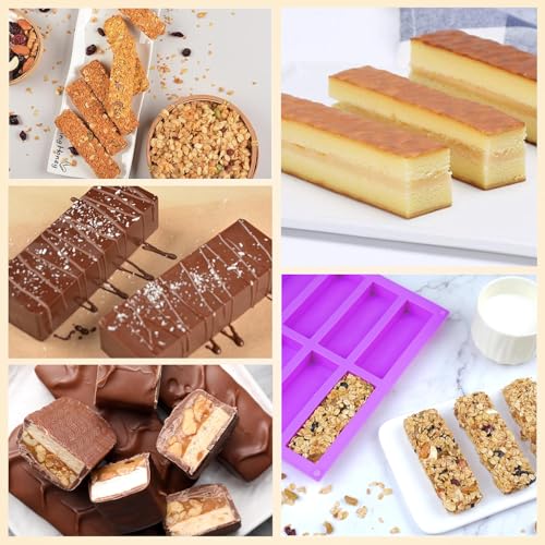 Rectangle Chocolate Silicone Baking Molds (8 Count)
