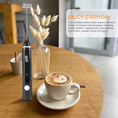Milk Frother Electric USB Stainless Steel Accessory