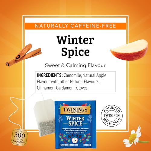 Winter Spice Camomile Apple Spiced Herbal Tea Bags (120 Count)