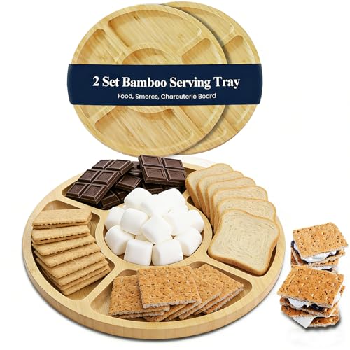 Bamboo Serving Tray 2 Pack (2 Count)