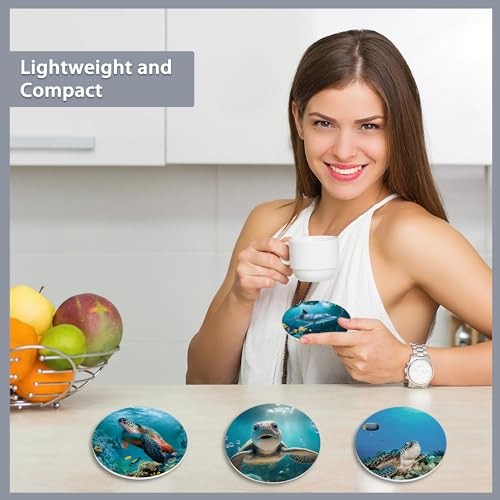 6 Pcs Coasters for Drinks with Holder
