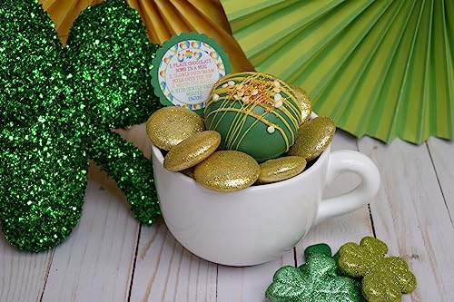 Magically Delicious Happy St. Patrick's Day Hot Cocoa Bomb Packaging Sticker Labels