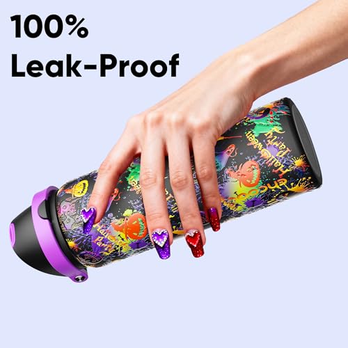 Insulated Water Bottle with Straw
