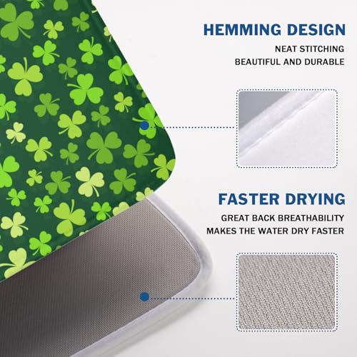 St. Patrick's Day Dish Drying Mat for Kitchen Counter