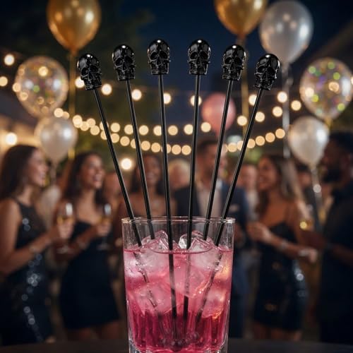 6 Pcs 7.5'' Metal Stir Sticks