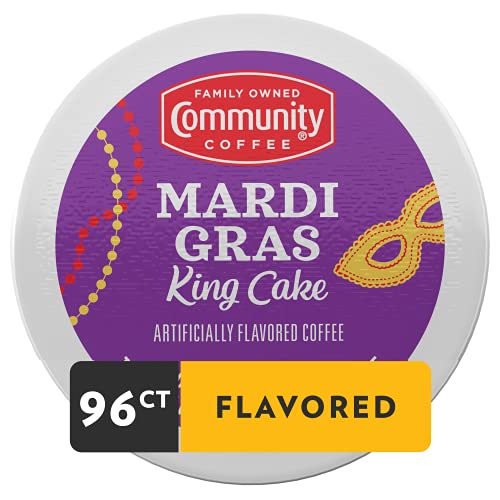 Mardi Gras King Cake Flavored 96 Count Coffee Pods