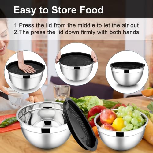 Mixing Bowls with Lids Set (3 Count)