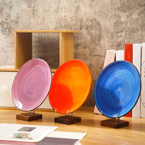 4 Pcs Rock Display Stand Wood Base (4 Count)