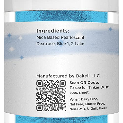 Neon Blue Edible Glitter