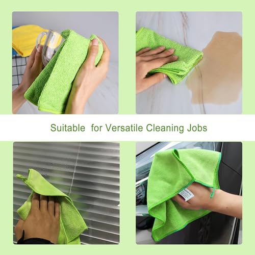 Ultra Absorbent 400 GSM Microfiber Cleaning Cloths (12 Count)