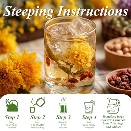 Dandelion Wolfberry Tea Bags 200g 60 (20 Count)