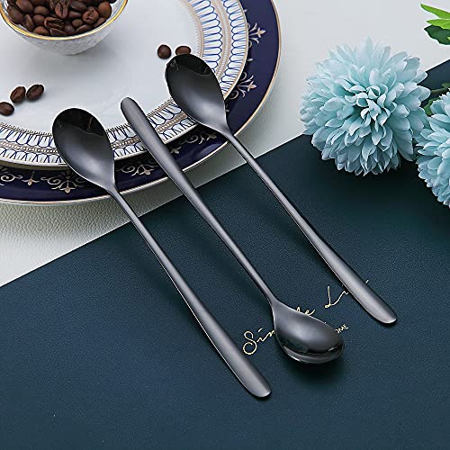 Black Long Handle Spoon (6 Count)