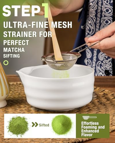 White Matcha Whisk Set (17 Ounce)