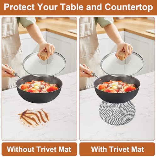 7 Inch Trivets for Hot Dishes (5 Count)