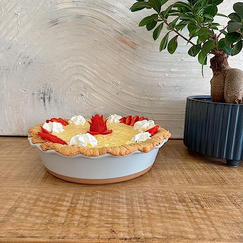Mora Deep Fluted Ceramic Pie Dish for Apple Pie