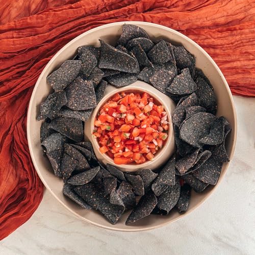 Ceramic Chips and Dip Serving Tray