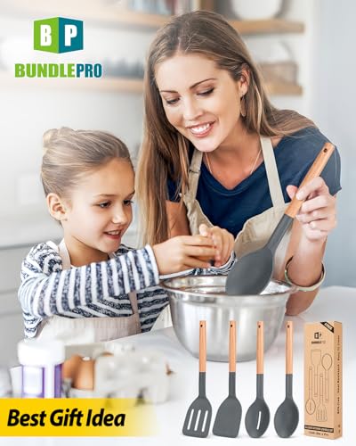 Pack of 4 Silicone Cooking Utensils Set (4 Count)