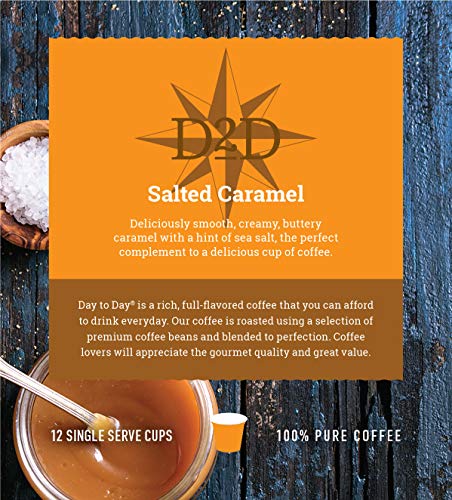 Day To Day Salted Caramel Light Roast Single Serve Coffee Pods (120 Count)